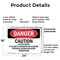 Signmission Caution Do Not Enter If Alarm Is Sounding Danger Sign, Plastic, 24in W x 18in L, 2PK OS-2PACK-DS-P-1824-L-2128 - alternate 4
